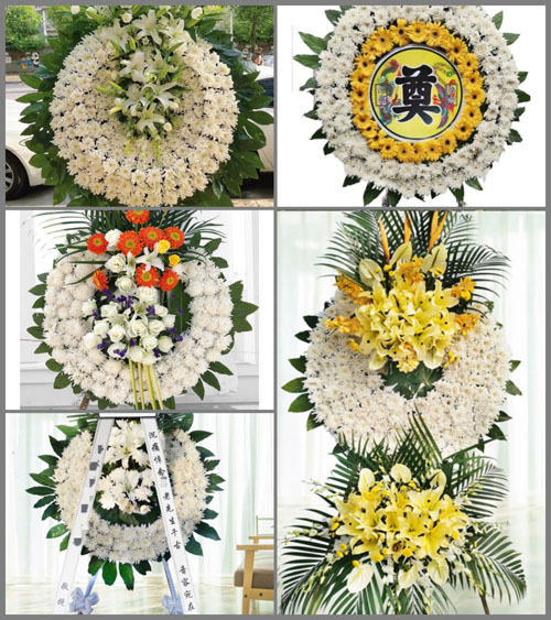 安徽宿州市灵璧县黄湾镇双桥村花圈速递