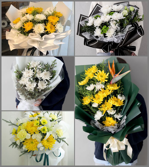 安徽宿州市灵璧县黄湾镇双桥村白事花束代送